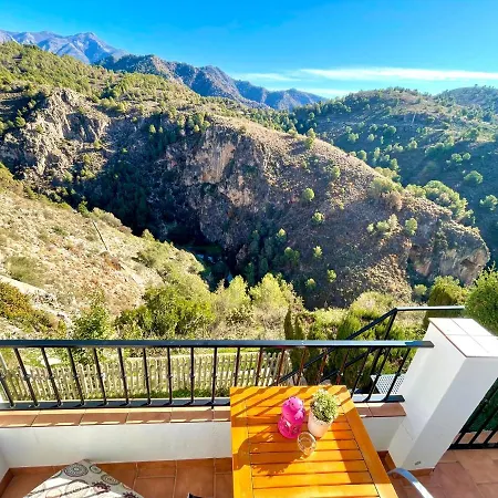 Axarquia , Frigiliana, Terraza Privada Con Vistas A La Montana Rio Y Al Mar Frigiliana