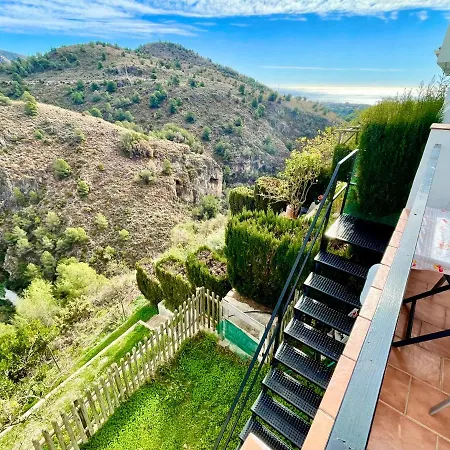 Axarquia , Frigiliana, Terraza Privada Con Vistas A La Montana Rio Y Al Mar *