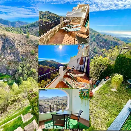 Apartment Axarquia , Frigiliana, Terraza Privada Con Vistas A La Montana Rio Y Al Mar