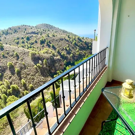 Axarquia , Frigiliana, Terraza Privada Con Vistas A La Montana Rio Y Al Mar Frigiliana