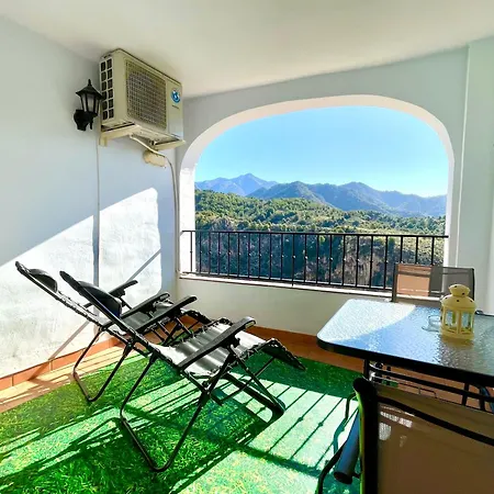 Axarquia , Frigiliana, Terraza Privada Con Vistas A La Montana Rio Y Al Mar Apartment Frigiliana