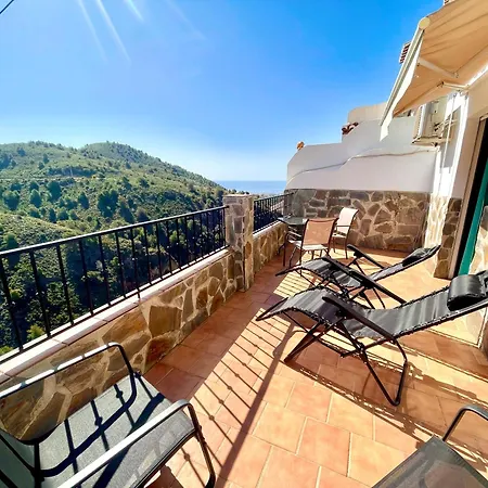 Axarquia , Frigiliana, Terraza Privada Con Vistas A La Montana Rio Y Al Mar Apartment