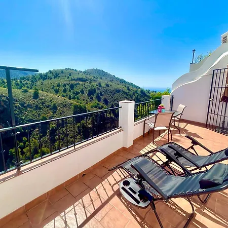 Axarquia , Frigiliana, Terraza Privada Con Vistas A La Montana Rio Y Al Mar Apartment Frigiliana