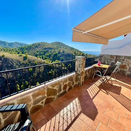 Axarquia , Frigiliana, Terraza Privada Con Vistas A La Montana Rio Y Al Mar 아파트