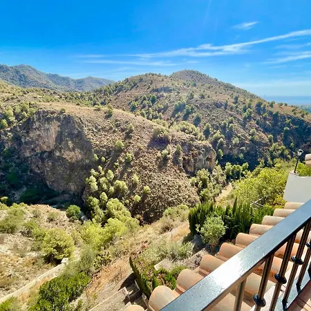 Axarquia , Frigiliana, Terraza Privada Con Vistas A La Montana Rio Y Al Mar