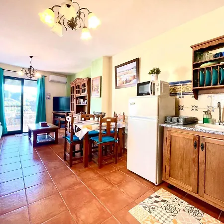 Axarquia , Frigiliana, Terraza Privada Con Vistas A La Montana Rio Y Al Mar Apartament Frigiliana
