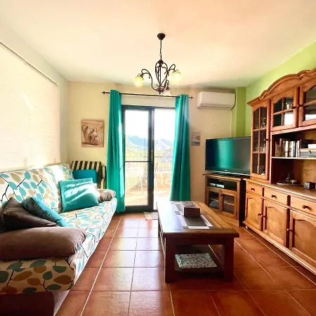 Axarquia , Frigiliana, Terraza Privada Con Vistas A La Montana Rio Y Al Mar * 프리질리아나