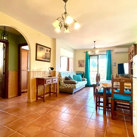 아파트 Axarquia , Frigiliana, Terraza Privada Con Vistas A La Montana Rio Y Al Mar 프리질리아나