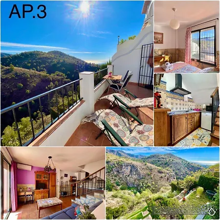 Axarquia , Frigiliana, Terraza Privada Con Vistas A La Montana Rio Y Al Mar