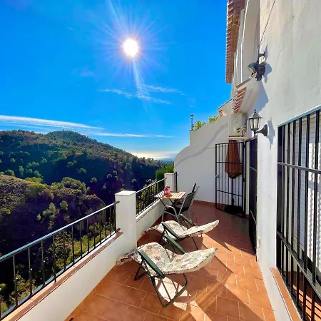 Axarquia , Frigiliana, Terraza Privada Con Vistas A La Montana Rio Y Al Mar Frigiliana