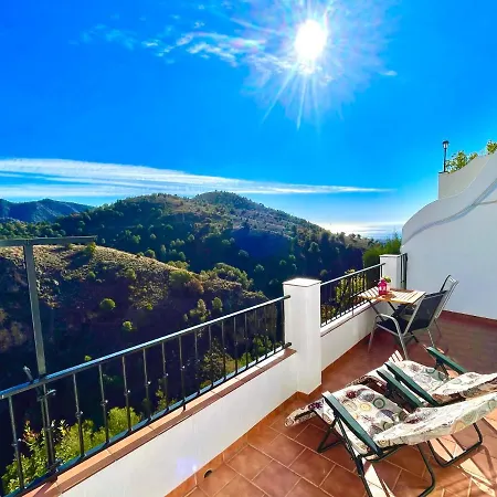 Axarquia , Frigiliana, Terraza Privada Con Vistas A La Montana Rio Y Al Mar Frigiliana