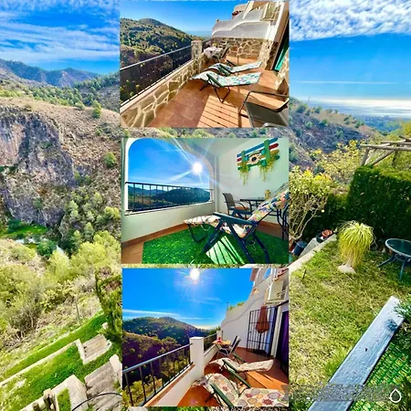 Axarquia , Frigiliana, Terraza Privada Con Vistas A La Montana Rio Y Al Mar 프리질리아나