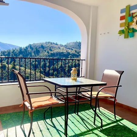 Axarquia , Frigiliana, Terraza Privada Con Vistas A La Montana Rio Y Al Mar * 프리질리아나
