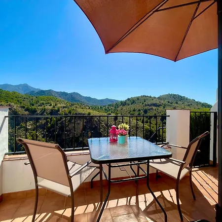 Axarquia , Frigiliana, Terraza Privada Con Vistas A La Montana Rio Y Al Mar * Frigiliana